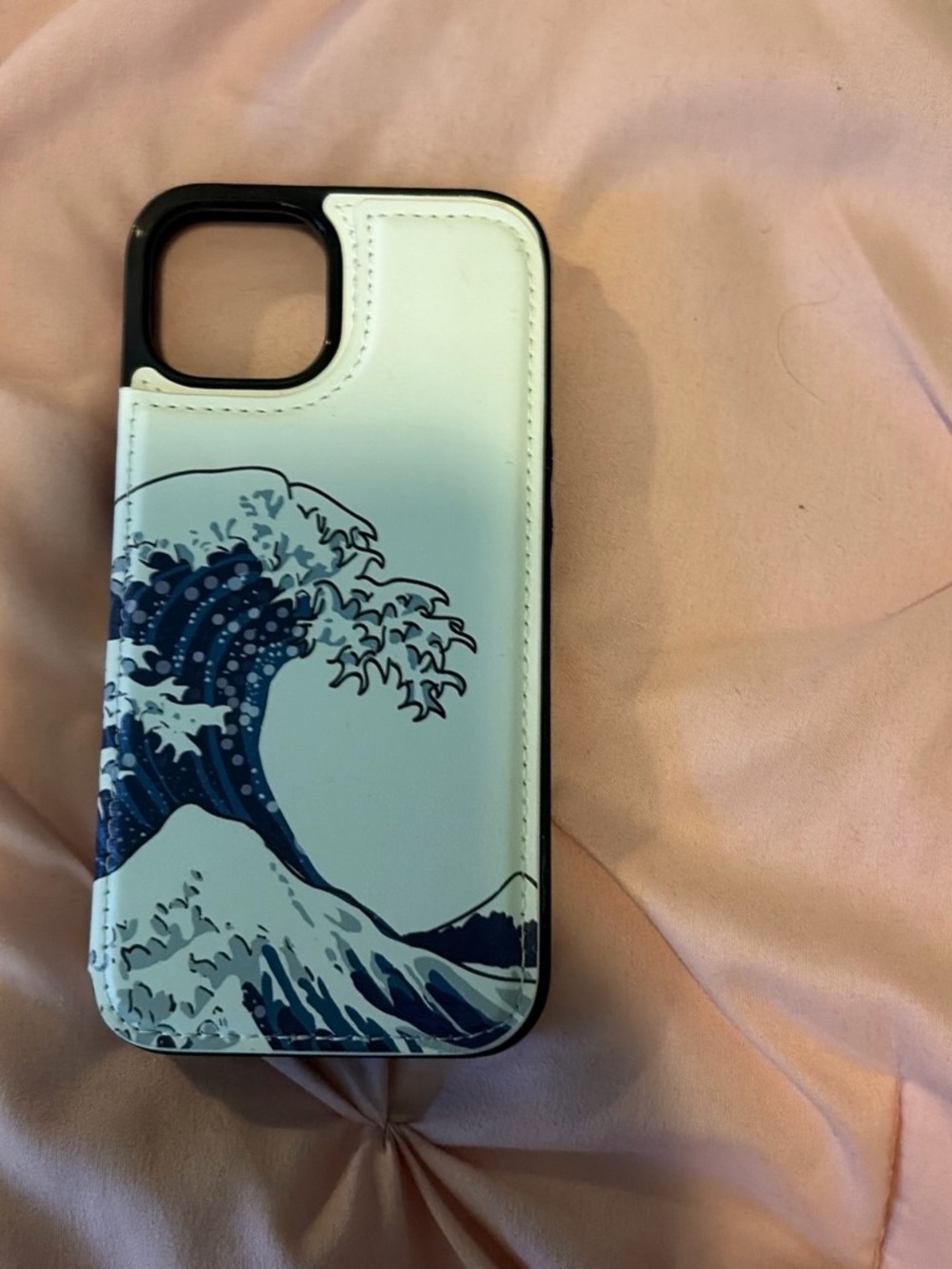 Amazon White & Navy Wave Art Phone Case iphone 13